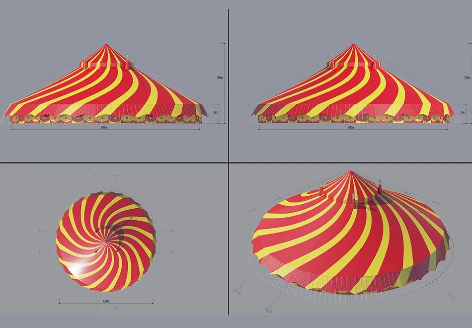 3D Rendering of a Circus Tent