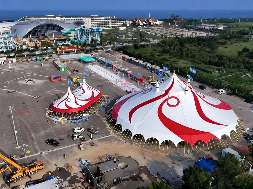 Four-Pole Circus Tent