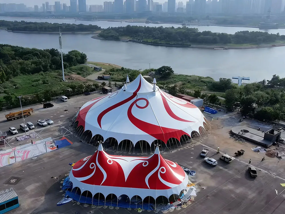 Striped Circus Tent